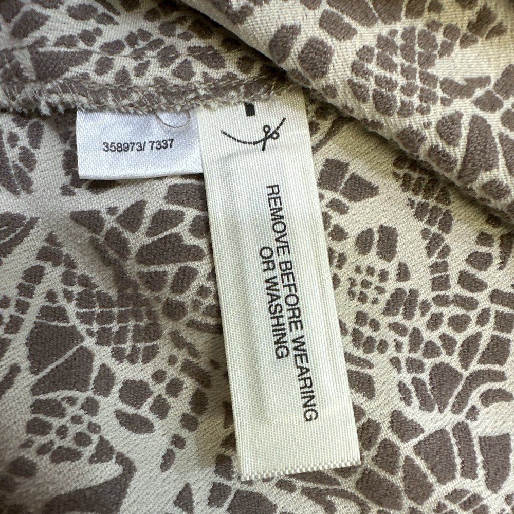 Loft Dress Fit and Flare Beige and Brown Sleeveless Size 10 NWT Cottagecore - Picture 9 of 13